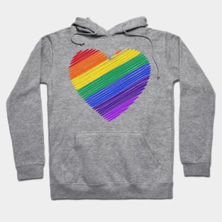 Rainbow heart Hoodie